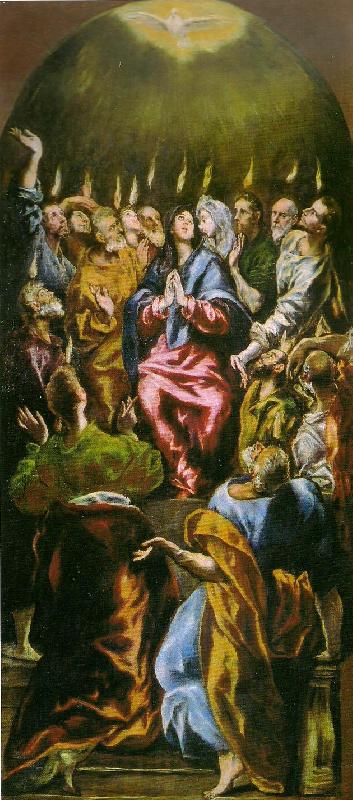 El Greco descent of the holy ghost France oil painting art